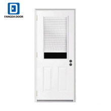 Las persianas internas de Fangda pintaron las puertas de rejilla de metal blanco